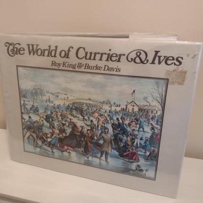 1987 Edition of The World of Currier & Ives Large Coffee Table Pictorial Book