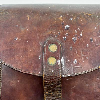 N453 WWI Danish Madsen MG (5) Magazine Leather Case