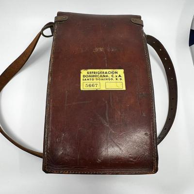N453 WWI Danish Madsen MG (5) Magazine Leather Case