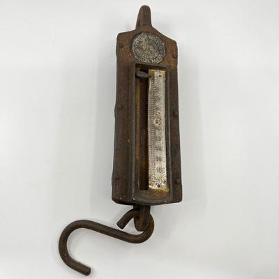 N454 Antique Gifford Wood Co. New York 200lb Cast Iron Scale
