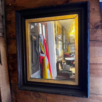 N457 Black & Gold Gilt Mirror