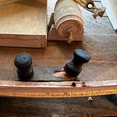 N458 Unfinished - Large Willie L. Bennet Motorized Sailboat Model