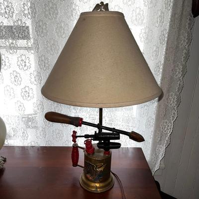 N459 Antique Blow Torch Decorative Lamp