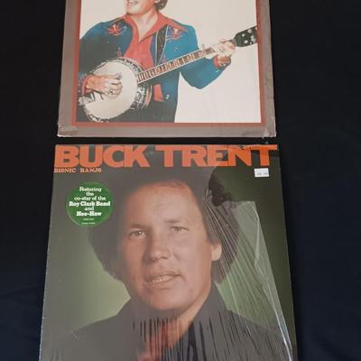 Buck Trent Vinyl Albums Bionic Banjo & Oh Yeah! - LP Record