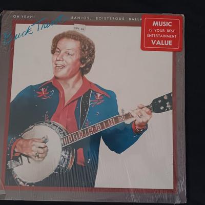 Buck Trent Vinyl Albums Bionic Banjo & Oh Yeah! - LP Record