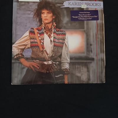 Karen Brooks Vinyl Albums -Walk on & Hearts on fire - LP Record