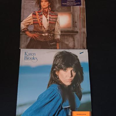 Karen Brooks Vinyl Albums -Walk on & Hearts on fire - LP Record