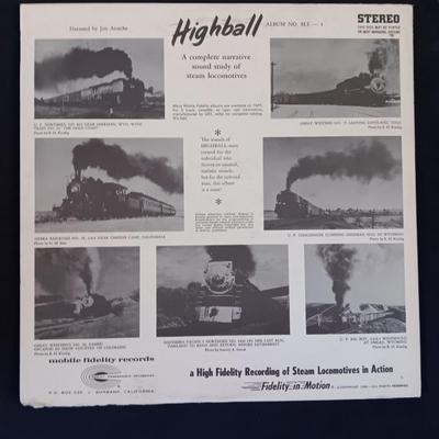 Two Locomotive Vinyl Albums - LP record Highball Train - The Big steam Union Pacific