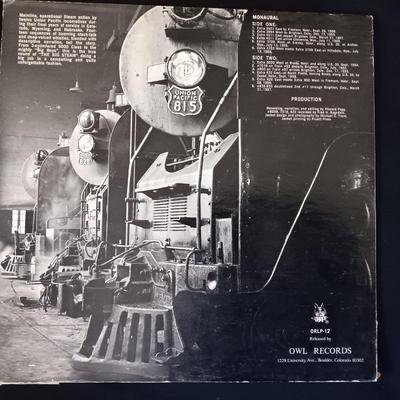 Two Locomotive Vinyl Albums - LP record Highball Train - The Big steam Union Pacific