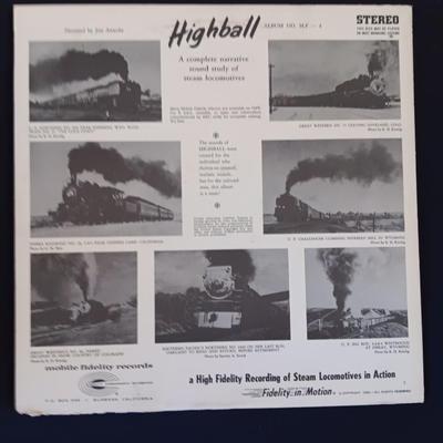Two Locomotive Vinyl Albums - LP record Highball Train - The Big steam Union Pacific