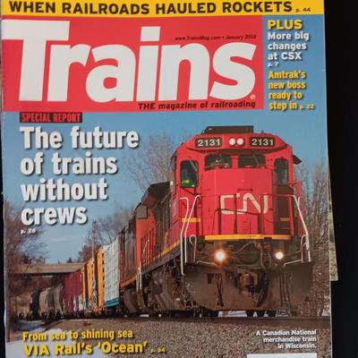 DVD's on BIG boy Steam train and several back issue Train magazines