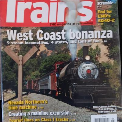DVD's on BIG boy Steam train and several back issue Train magazines