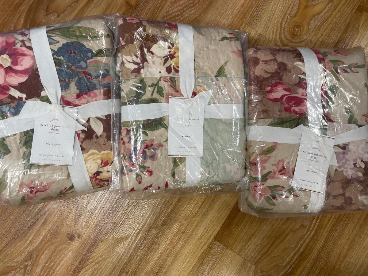 Pottery Barn pillow shams