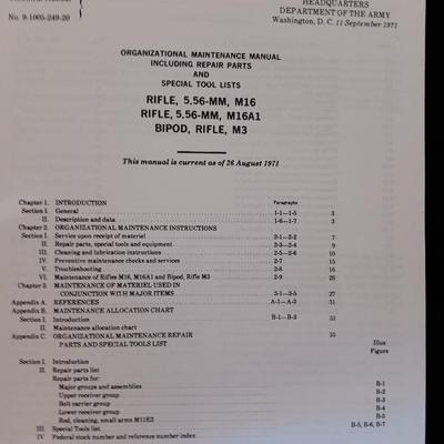 Military issued Army technical Manuals - Combat - Mountain operations - Rifle - Fortified positions - tools lists & more.