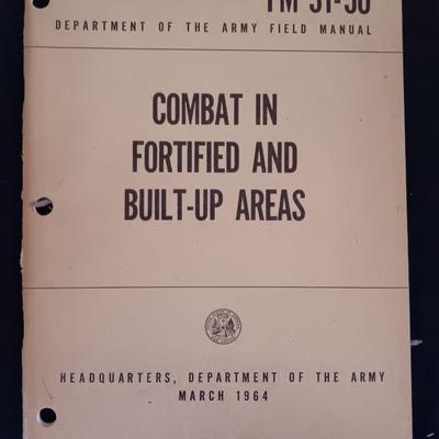 Military issued Army technical Manuals - Combat - Mountain operations - Rifle - Fortified positions - tools lists & more.