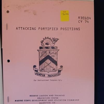 Military issued Army technical Manuals - Combat - Mountain operations - Rifle - Fortified positions - tools lists & more.