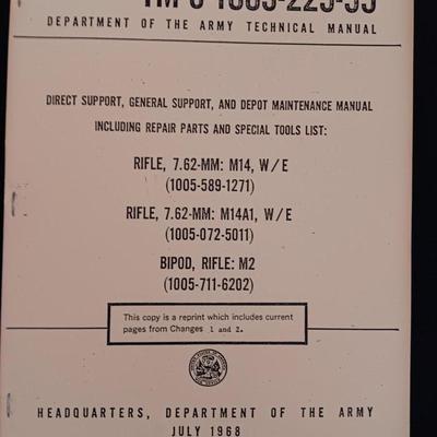 Military issued Army technical Manuals - Combat - Mountain operations - Rifle - Fortified positions - tools lists & more.