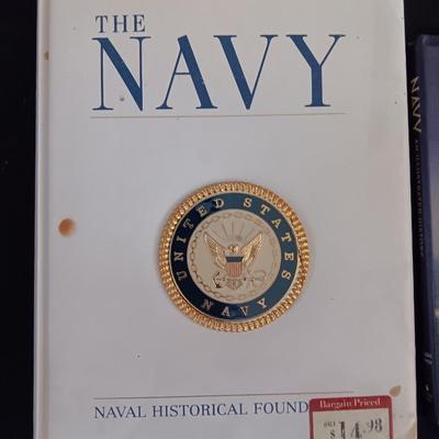 Two US Navy hardback books - Naval history & Illustrated History