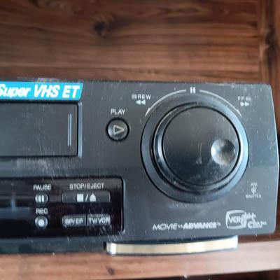 JVC Super VHS ET VCR plus Video Cassette Recorder with VHS tape collection