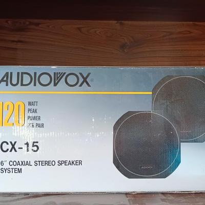 Akai Dynamic Microphone DM-13 with Audiovox 6" Coaxial stereo speakers