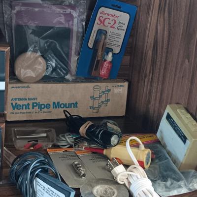 Vintage electronic items - Chemicals - Cassette tapes with organizer - Demagnetizers and more