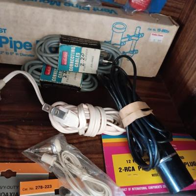 Vintage electronic items - Chemicals - Cassette tapes with organizer - Demagnetizers and more