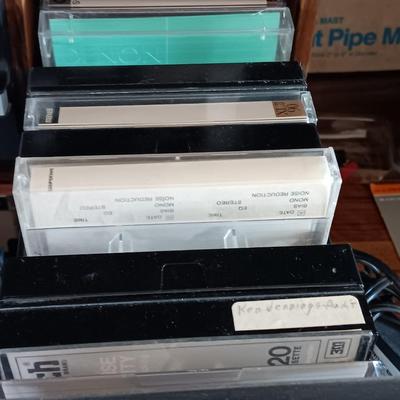 Vintage electronic items - Chemicals - Cassette tapes with organizer - Demagnetizers and more