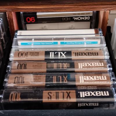 Vintage electronic items - Chemicals - Cassette tapes with organizer - Demagnetizers and more