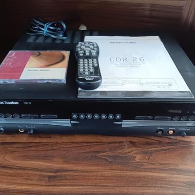 Harmon / Kardon CDR 26 Dual- Tray CD-R / CD-RW Recorder / Player With remote