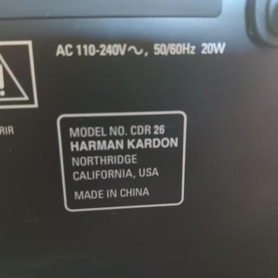 Harmon / Kardon CDR 26 Dual- Tray CD-R / CD-RW Recorder / Player With remote