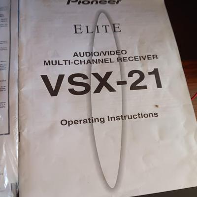 Pioneer Elite Audio / Video Multi-Channel Receiver VSX-21