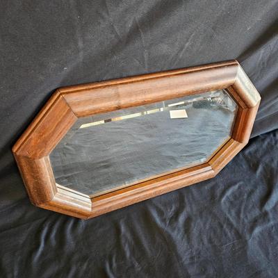 Wooden Wall Mounted Mirror and Candleholders (DR-DW)