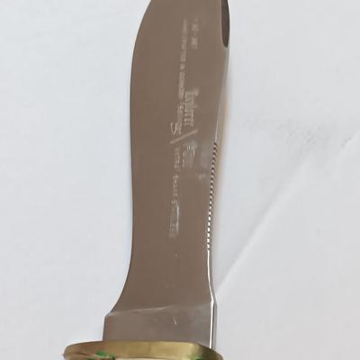 NICE! PUMA 6397 Solingen Germany Explorer #30-397 stag handled Knife with leather sheath.