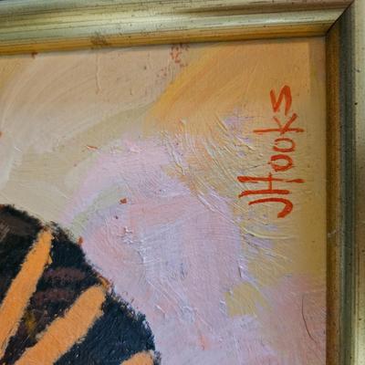 Original Butterfly Oil Painting by J. Hooks & More (DR-DW)