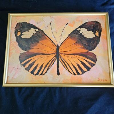 Original Butterfly Oil Painting by J. Hooks & More (DR-DW)