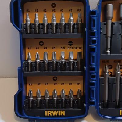 IRWIN Drill and driver set assortment in plastic storage cases