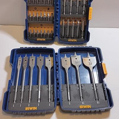 IRWIN Drill and driver set assortment in plastic storage cases
