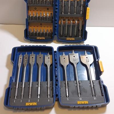 IRWIN Drill and driver set assortment in plastic storage cases