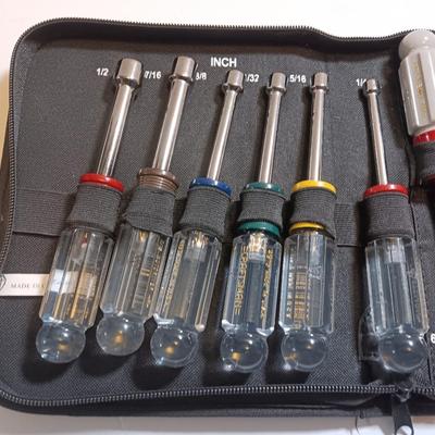 Craftsman 12-piece nut driver set in canvas storage bag