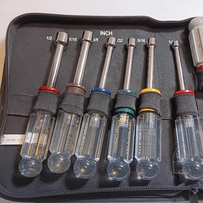 Craftsman 12-piece nut driver set in canvas storage bag