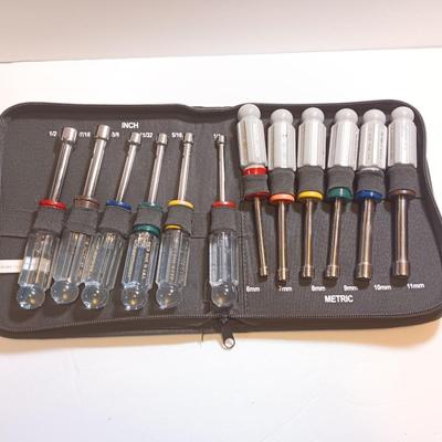 Craftsman 12-piece nut driver set in canvas storage bag