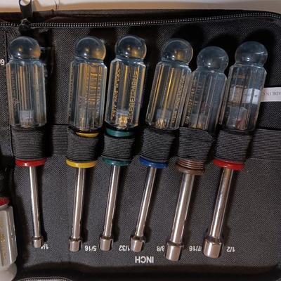 Craftsman 12-piece nut driver set in canvas storage bag