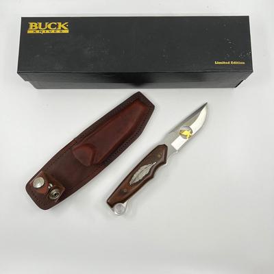 462 Limited Edition 100 Years Anniversary Eagle Feather Inlay #1094 Buck Knife