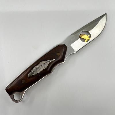 462 Limited Edition 100 Years Anniversary Eagle Feather Inlay #1094 Buck Knife