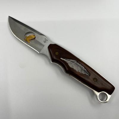 462 Limited Edition 100 Years Anniversary Eagle Feather Inlay #1094 Buck Knife