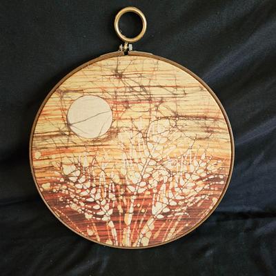Unique Batik and Brass Framed Mirrors (LR-DW)