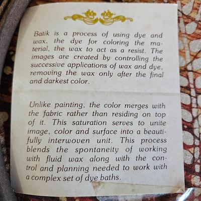 Unique Batik and Brass Framed Mirrors (LR-DW)