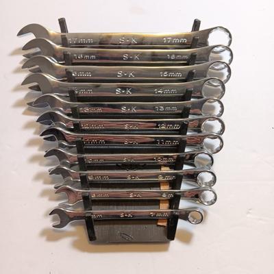SK Tools - 7-17mm 11-Piece Metric Combination Wrench Set