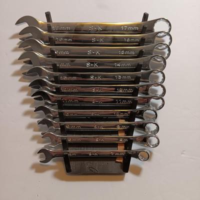 SK Tools - 7-17mm 11-Piece Metric Combination Wrench Set