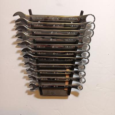 SK Tools - 7-17mm 11-Piece Metric Combination Wrench Set
